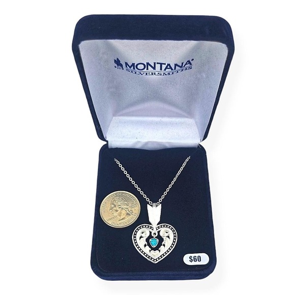 Montana Silversmiths Shot in the Heart Big Sky Arrow Necklace MSRP $60 - NEW - Picture 9 of 12